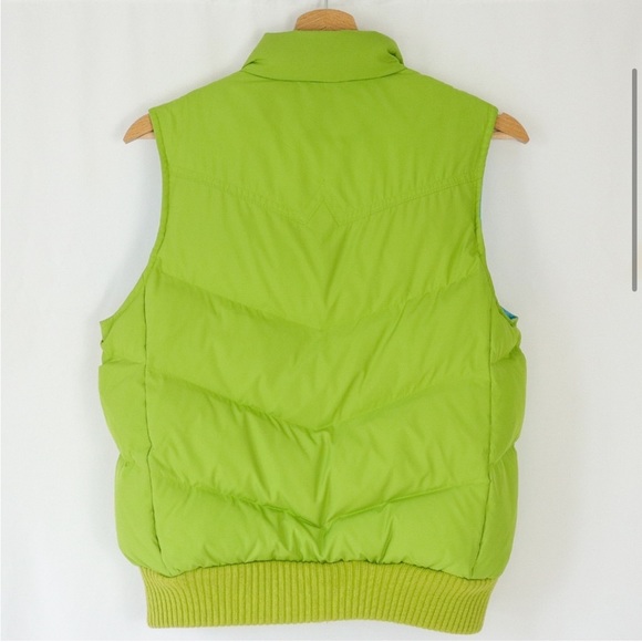 Vintage Gap Lime Green Puffer Vest - Picture 4 of 8